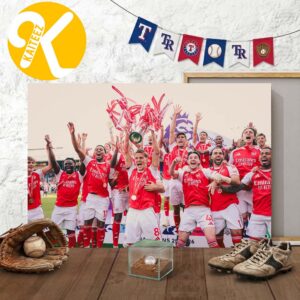 Arsenal Is The Premier League Champions 2025 2026 Celebrates Team Photo Home Decor Poster Canvas