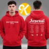 Arsenal Merch Premier League Champions 25 26 Text Black Unisex Sweatshirt