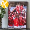 Arsenal Premier League Champions 2025 2026 Celebrates With Fans Home Decor Poster Canvas