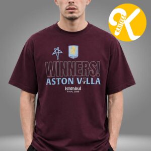 Aston Villa Merch UEFA Europa League Istanbul Final 2026 Winners Unisex T-Shirt