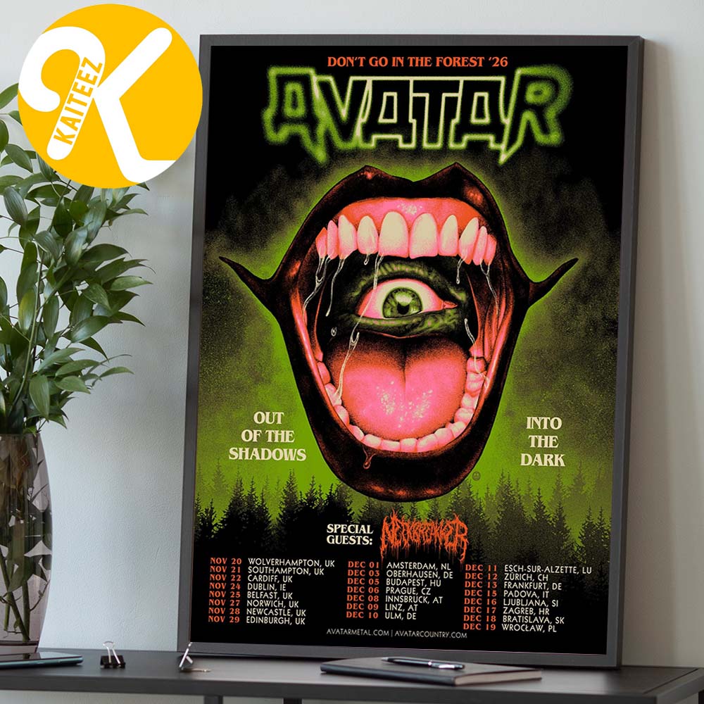 Avatar Band Dont Go In The Forest Tour 2026 Schedule Home Decor Poster Canvas Avatar Band Dont Go In The Forest Tour 2026 Schedule Home Decor Poster Canvas
