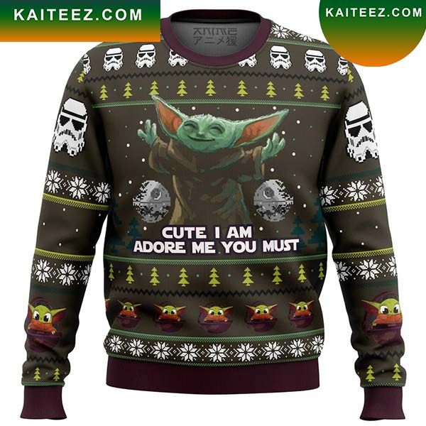 Baby Yoda Cute Mandalorion Star Wars Christmas Ugly Sweater Baby Yoda Cute Mandalorion Star Wars Christmas Ugly Sweater
