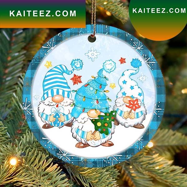 Blue Gnome Christmas Ornament Blue Gnome Christmas Ornament