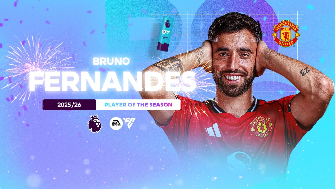 Bruno Fernandes wins EA SPORTS Player of the Season award