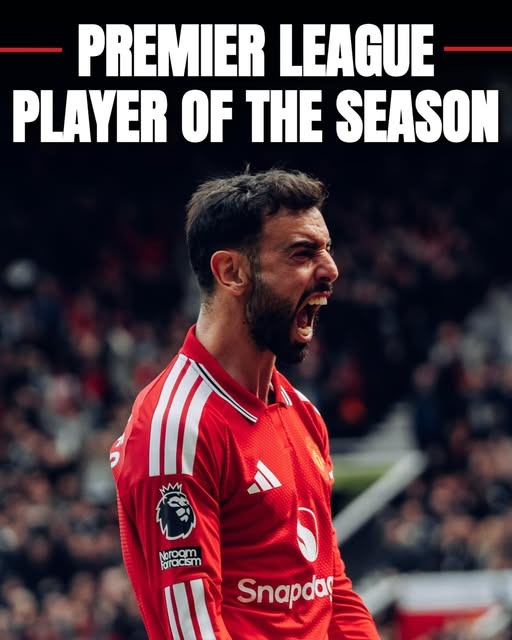 Bruno Fernandes wins the Premier League Player of the Season award