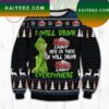 CROWN ROYAL GRINCH CHRISTMAS UGLY SWEATER