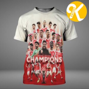 Celebrates Arsenal Are The Champions Premier League 2025 2026 All Over Print Shirt