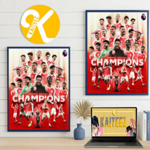 Celebrates Arsenal Are The Champions Premier League 2025 2026 Home Decor Poster Canvas