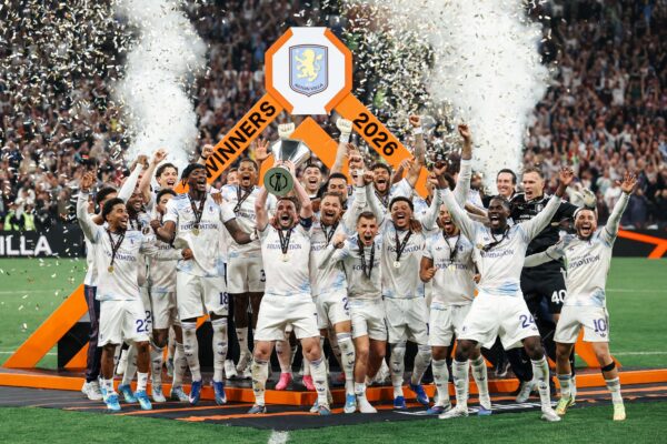 Celebrates Aston Villa 2026 Europa League Champions Winners 44 Years To Made History