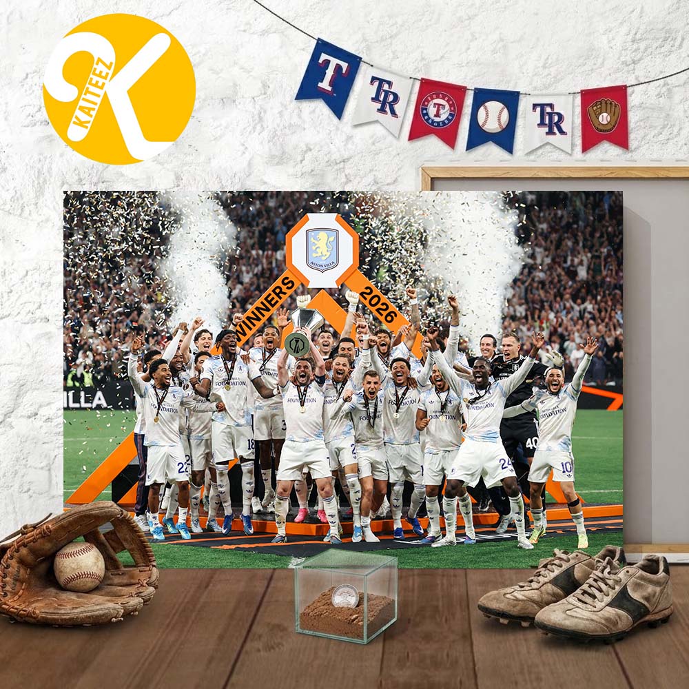 Celebrates Aston Villa 2026 Europa League Champions Winners Team Photo Home Decor Poster Canvas Celebrates Aston Villa 2026 Europa League Champions Winners Team Photo Home Decor Poster Canvas
