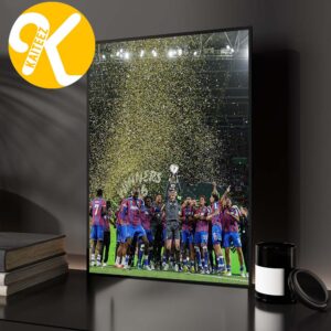 Celebrates Crystal Palace UEFA Conference League Champions 2025 2026 Team Photo Home Decor Poster Canvas