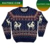 Christmas Flamingo And Light Bulbs Ugly Sweater