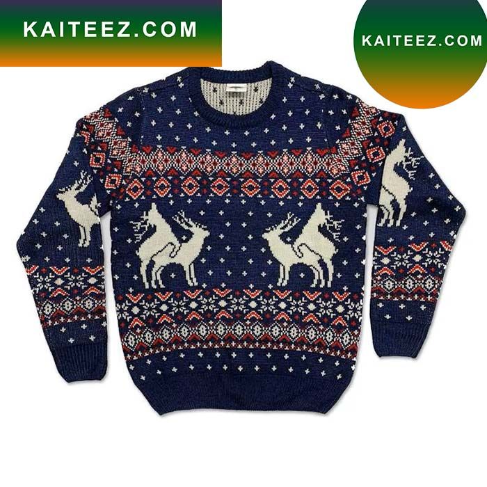 Christmas Deer Mating Ugly Christmas Sweater Christmas Deer Mating Ugly Christmas Sweater