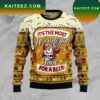 Christmas Flamingo And Light Bulbs Ugly Sweater