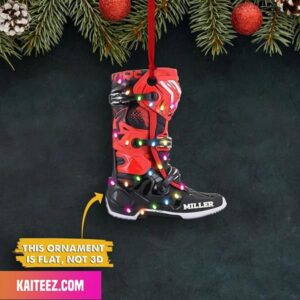 Christmas Ornament Personalized Motorcross Sneaker Ornament