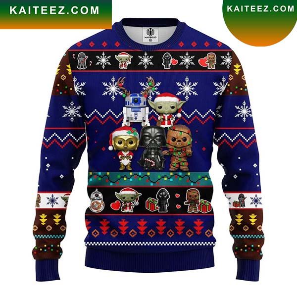 Citybarks Character Cute Star Wars Christmas Ugly Sweater Citybarks Character Cute Star Wars Christmas Ugly Sweater