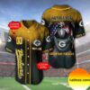 Custom Name And Number Metallica Band Houston Texas NFL Flag America Baseball Jersey