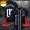 Custom Name Dallas Cowboys Helmet Pattern Baseball Jersey Custom Name Dallas Cowboys Helmet Pattern Baseball Jersey