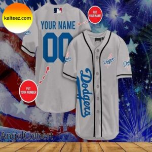 Custom Name Los Angeles Dodgers White Baseball Jersey