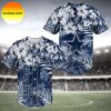 Dallas Cowboys NFL Logo Pattern Blue Gray Baseball Jersey