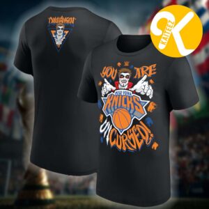 Danhausen WWE x New York Knicks Merch Collection Uncursed Two Sided Unisex T-Shirt