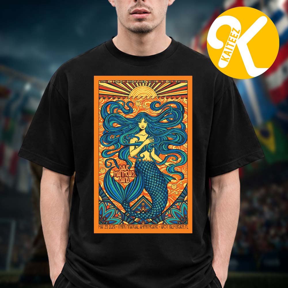 Dave Matthews Band At iTHINK Financial Amphitheatre On West Palm Beach FL On May 29 2026 Unisex T-Shirt Dave Matthews Band At iTHINK Financial Amphitheatre On West Palm Beach FL On May 29 2026 Unisex T-Shirt