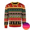Dinosaur Christmas Tree Rex Drink Beer Ugly Sweater