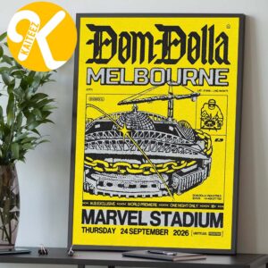 Dom Dolla At Marvel Stadium In Melbourne On September 24 2026 One Night Debut Only Home Decor Poster Canvas