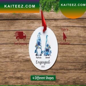 Engaged Gnome Christmas Ornament