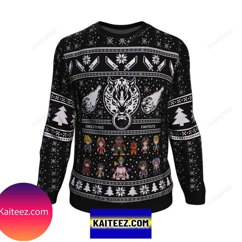 Final Fantasy Vii Ff7 Christmas Ugly Sweater Final Fantasy Vii Ff7 Christmas Ugly Sweater