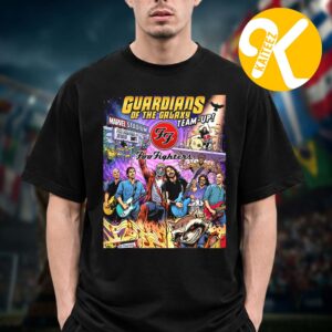 Foo Fighters Guardians Of The Galaxy Team Up Art By Wayne Nichols Unisex T-Shirt