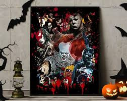 Friends Horror Movies Halloween Poster Wall Art Poster Canvas