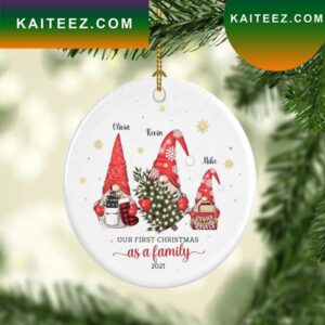 Gnomes Family Gnome Christmas Ornament