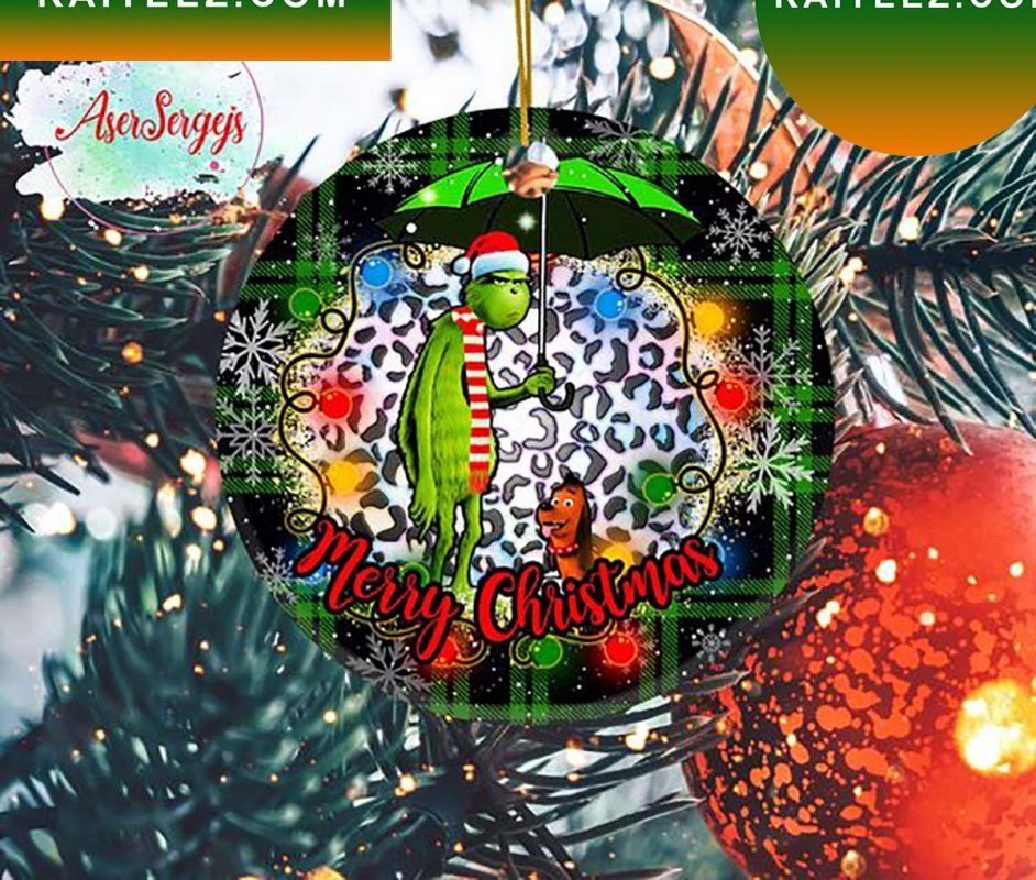 Grinch And Max Dog Umbrella Buffalo Plaid Lights Christmas Grinch Decorations Outdoor Ornament Grinch And Max Dog Umbrella Buffalo Plaid Lights Christmas Grinch Decorations Outdoor Ornament