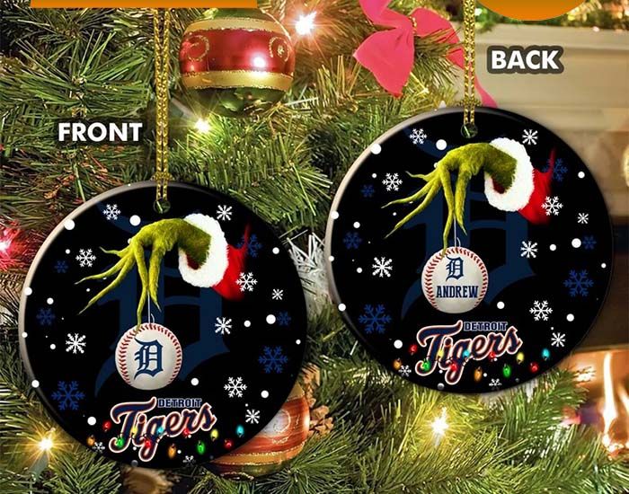 Grinch Detroit Tigers Christmas Ceramic Grinch Christmas Ornament Grinch Detroit Tigers Christmas Ceramic Grinch Christmas Ornament
