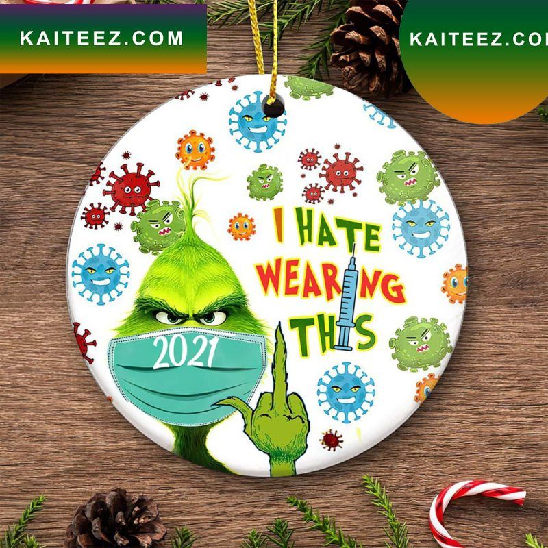 Grinch I Hate Wearing This Grinch Decorations Outdoor Ornament Grinch I Hate Wearing This Grinch Decorations Outdoor Ornament