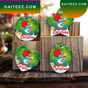 Grinch Riding Shark Merry Christmas Grinch Decorations Outdoor Ornament