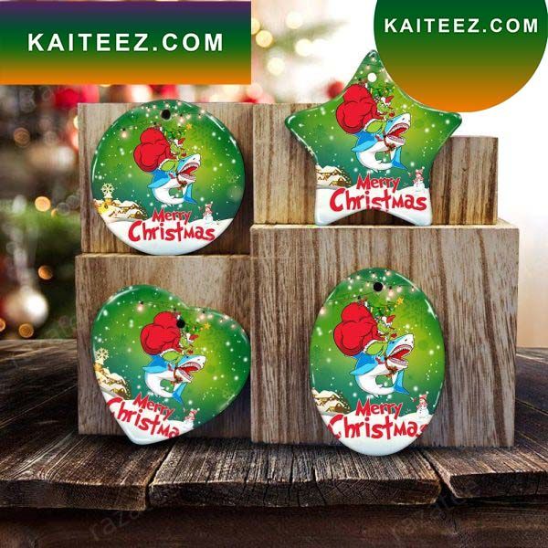 Grinch Riding Shark Merry Christmas Grinch Decorations Outdoor Ornament Grinch Riding Shark Merry Christmas Grinch Decorations Outdoor Ornament
