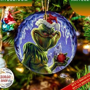 Grinch Santa Ball Christmas Grinch Decorations Outdoor Ornament