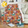 Harry Potter Gryffindor Bravery Daring Chivalry Courage In Red And Yellow Native Pattern Sherpa Throw Blanket