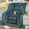 Harry Potter Ravenclaw Big Symbol In Blue Checker Board With Signature Logo Sherpa Throw Blanket
