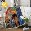 Harry Potter Signature Things In Checker Board Sherpa Throw Blanket Harry Potter Signature Things In Checker Board Sherpa Throw Blanket
