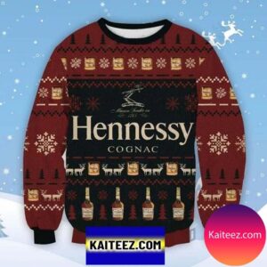 Hennessy Cognac 3D Christmas Ugly Sweater