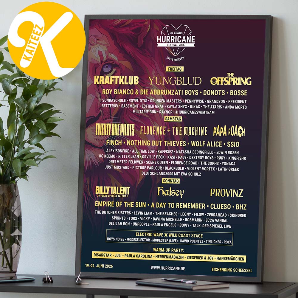 Hurricane Festival 2026 At Eichenring Scheebel On June 19-21 2026 Home Decor Poster Canvas Hurricane Festival 2026 At Eichenring Scheebel On June 19-21 2026 Home Decor Poster Canvas