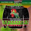 I JUST WANT TO DRINK GRINCH Grinch Christmas Ugly Sweater