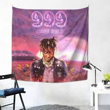 Juice Wrld 999 Flower Field Pink Tone Tapestry