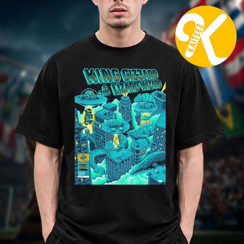 King Gizzard And The Lizard Wizard Poster Show At Forest Hills Stadium In Portland OR On August 21 22 2026 Unisex T-Shirt King Gizzard And The Lizard Wizard Poster Show At Forest Hills Stadium In Portland OR On August 21 22 2026 Unisex T-Shirt