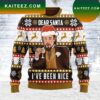 Leo Laughing Meme Wool Ugly Knitted Christmas Sweater