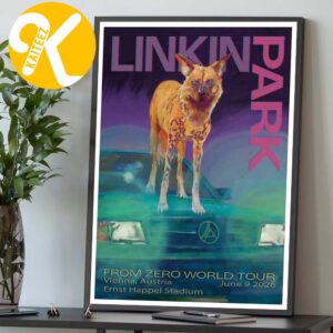 Linkin Park From Zero World Tour 2026 At Ernst Happel Stadium In Vienna Austria On June 9th 2026 Home Decor Poster Canvas