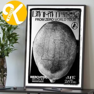 Linkin Park From Zero World Tour 2026 At Festivalpark Werchter In Werchter Belgium On June 28th 2026 Art By Estevan Oriol Home Decor Poster Canvas